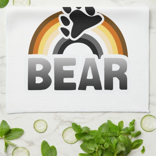 BEER RAINBOW FLAG THEEDOEK (Gevouwen)