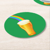 Beer Rainbow Ronde Kartonnen Onderzetter (Gebogen)