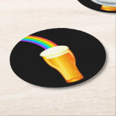 Beer Rainbow Ronde Kartonnen Onderzetter (Gebogen)