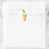 Beer Rainbow Ronde Sticker (Tas)