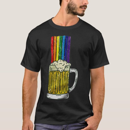 Beer Rainbow T-shirt (Voorkant)