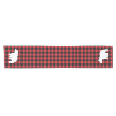 Beer Red Buffalo Check Pattern Table Runner Korte Tafelloper (Horizontaal)