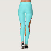 Beer Red Panda over turkooizen Leggings (Achterkant)