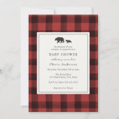 Beer Red Pset Baby shower Invitation Kaart (Voorkant)