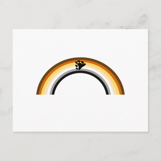 Beer Regenboog Briefkaart (Voorkant)