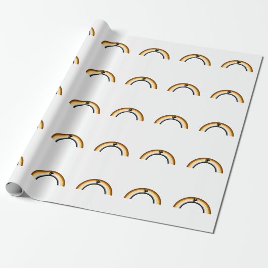 Beer Regenboog Cadeaupapier (Uitgerold)
