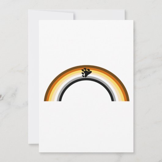 Beer Regenboog Feestdagenkaart (Voorkant)