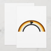 Beer Regenboog Feestdagenkaart (Voorkant / Achterkant)