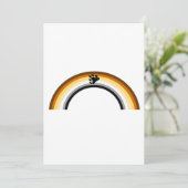 Beer Regenboog Feestdagenkaart (Staand voorkant)