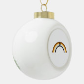 Beer Regenboog Keramische Bal Ornament (Links)