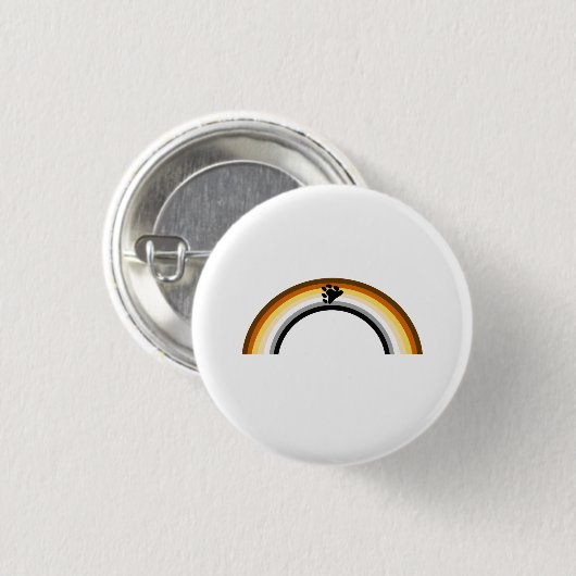 Beer Regenboog Ronde Button 3,2 Cm (Voorkant /achterkant)