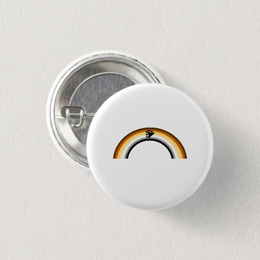 Beer Regenboog Ronde Button 3,2 Cm (Voorkant /achterkant)