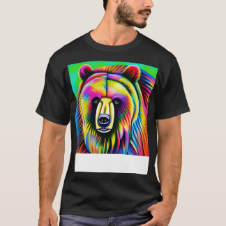 Beer regenboog schilderij t-shirt