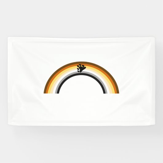 Beer Regenboog Spandoek (Horizontaal)