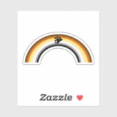 Beer Regenboog Sticker (Vel)