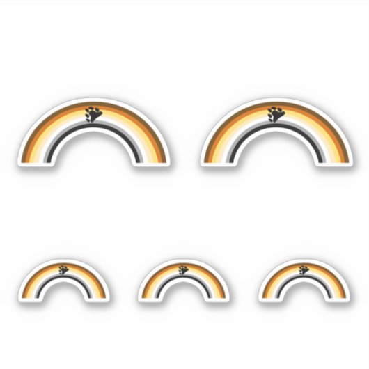 Beer Regenboog Sticker (Voorkant)
