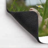 Beer relaxt in natuur met Hollandse molen. Muismat (Hoek)