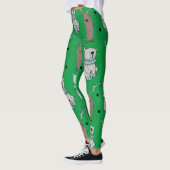 beer rendierrender met hiphop - groene feestdagen  leggings (Links)