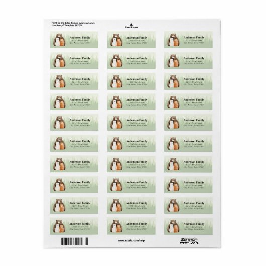 Beer retouradreslabels etiket (Full Sheet)