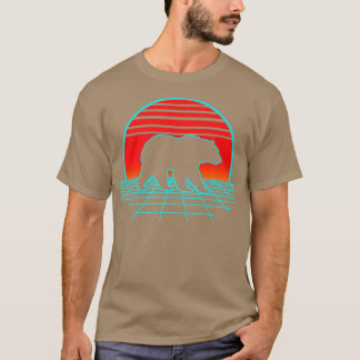 Beer Retro 80s Beren Dierenvriend T-shirt