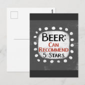 Beer Review 5 sterren Briefkaart (Voorkant / Achterkant)
