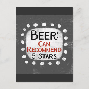 Beer Review 5 sterren Briefkaart