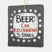 Beer Review 5 sterren Ornament (Links)