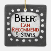 Beer Review 5 sterren Ornament (Achterkant)