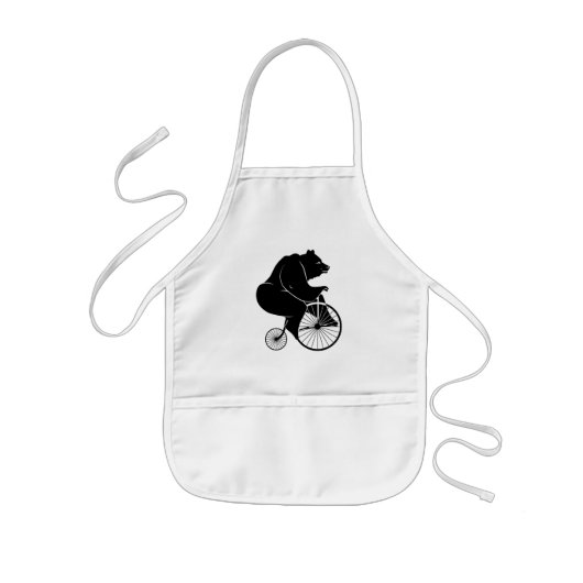 Beer Riding een bike Kinder Schort (Voorkant)
