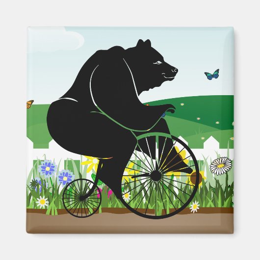 Beer Rijden Bike Magneet (Voorkant)