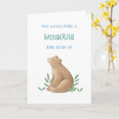 Beer Ringdrager Voorstel Kaart (Gele Bloem)