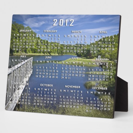 Beer River Calendar Plaque Fotoplaat (Zijkant)