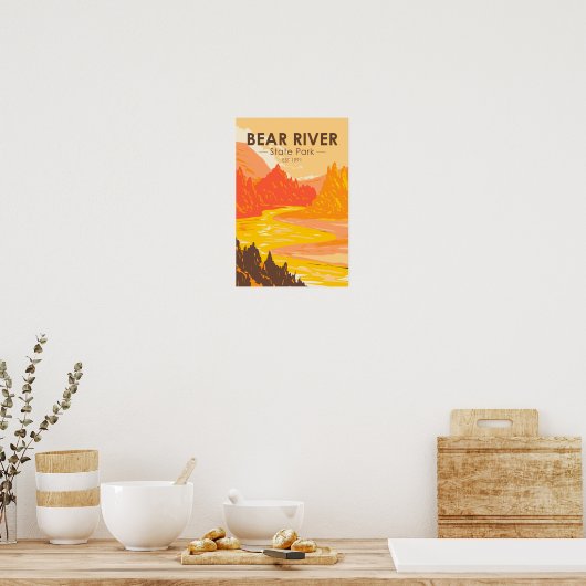 Beer River State Park Wyoming  Poster (Keuken)