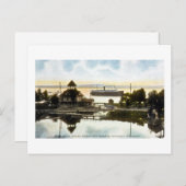 Beer rivieren, waterwerken en haven, Petoskey, Mic Briefkaart (Voorkant / Achterkant)