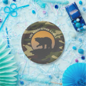 Beer Roar en Camo Papieren Bordje (Feest)