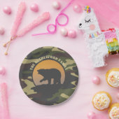 Beer Roar en Camo Papieren Bordje (Feest)