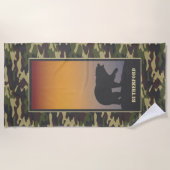 Beer Roar en Camo Strandlaken (Voorkant)