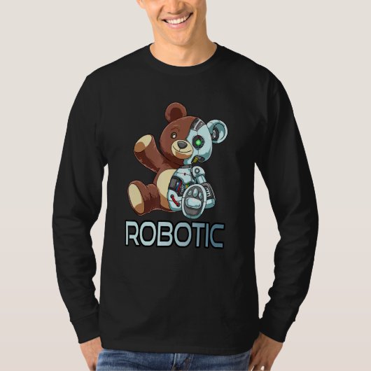 Beer Robot Robotic Cuddling Cyborg T-shirt (Voorkant)