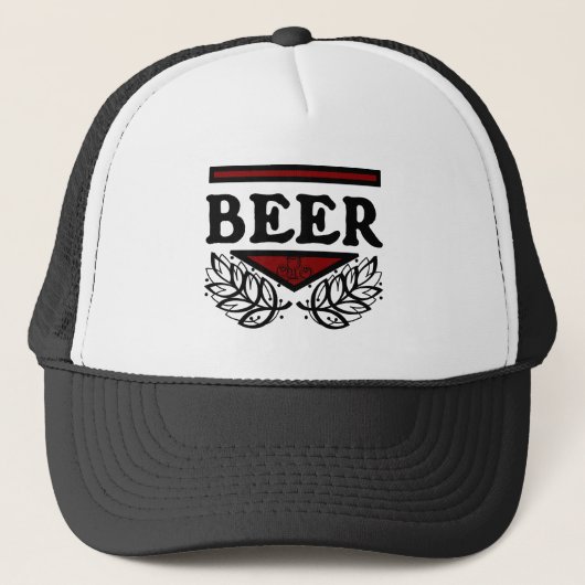 BEER Rood en zwart Trucker Pet (Voorkant)