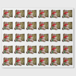 Beer Roos gordelrog Cadeaupapier