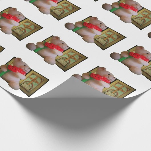 Beer Roos gordelrog Cadeaupapier (Hoek)