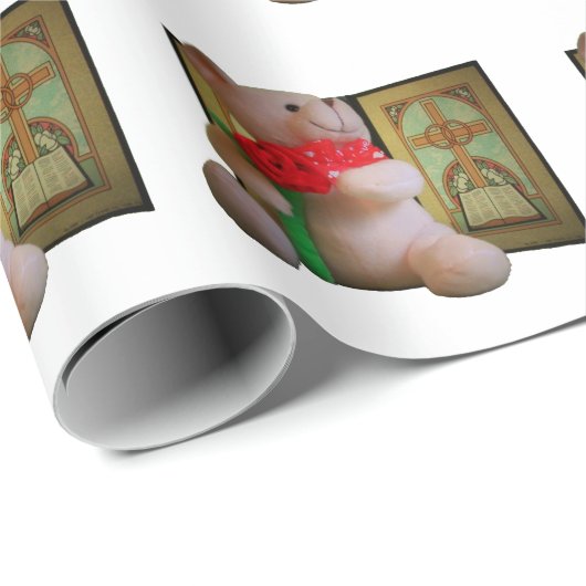 Beer Roos gordelrog Cadeaupapier (Rol Hoek)