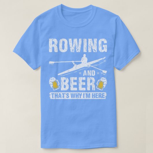 Beer Rowing Funny T-shirt (Design voorkant)