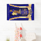 Beer Royal Blue Silk Gold Crown Baby shower Ethnic Spandoek (Insitu)