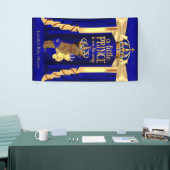Beer Royal Blue Silk Gold Crown Baby shower Ethnic Spandoek (Beurs)