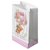 Beer Roze ballonnen Baby shower Gift Bag Klein Cadeauzakje (Voorkant Gekanteld)