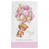 Beer Roze ballonnen Baby shower Gift Bag Klein Cadeauzakje (Voorkant)