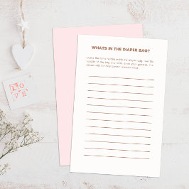 Beer & Roze Ballonnen Baby shower Gissen Spel