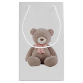 Beer Roze Cartoon Klein Cadeauzakje (Achterkant)