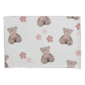 Beer Roze Cartoon patroon Kussensloop (Voorkant-Links)